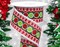 RG Ribbon: Polka Dots and Loops Christmas Ribbon, 2.5" x 10 Yards - Red, Lime, Green, White - For Bows, Wreaths, Crafts, and Decorations